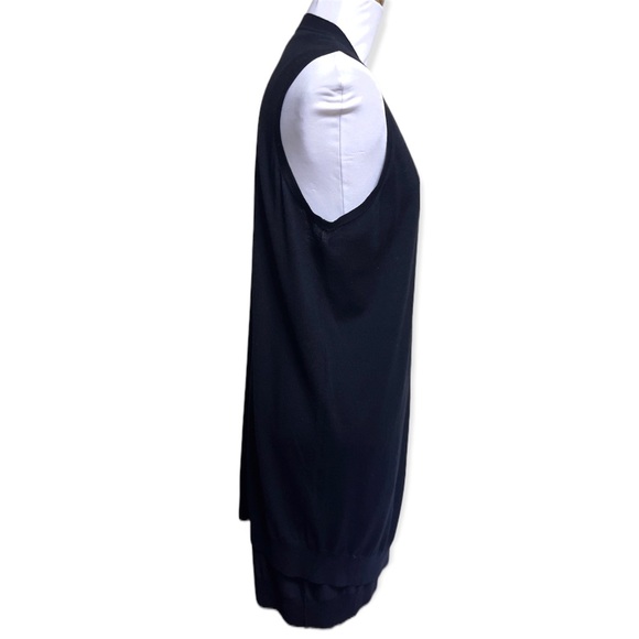 Alexander Wang Merino Wool Black Split Dress - Picture 3 of 9